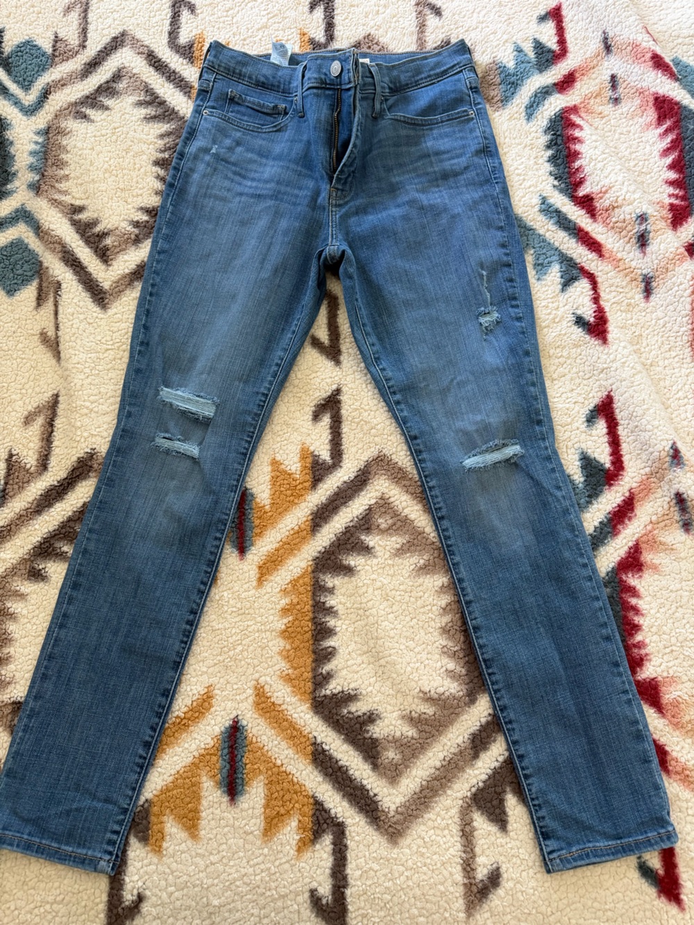 Levi distressed Blue Skinny Jeans